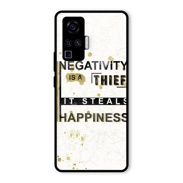 Negativity Thief Glass Back Case for Vivo X50 Pro