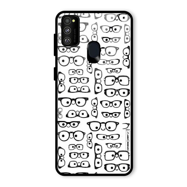 Nerdy Specs Glass Back Case for Galaxy M21