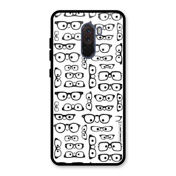 Nerdy Specs Glass Back Case for Poco F1