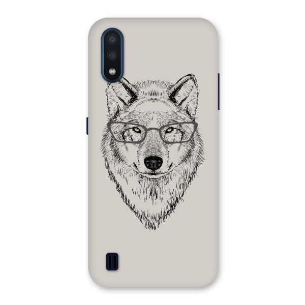 Nerdy Wolf Back Case for Galaxy M01