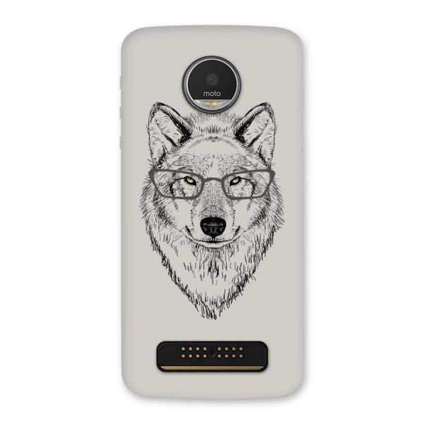 Nerdy Wolf Back Case for Moto Z Play