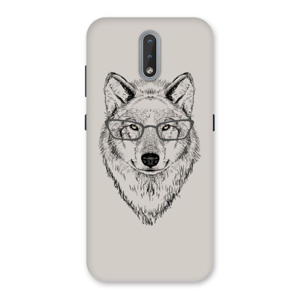 Nerdy Wolf Back Case for Nokia 2.3