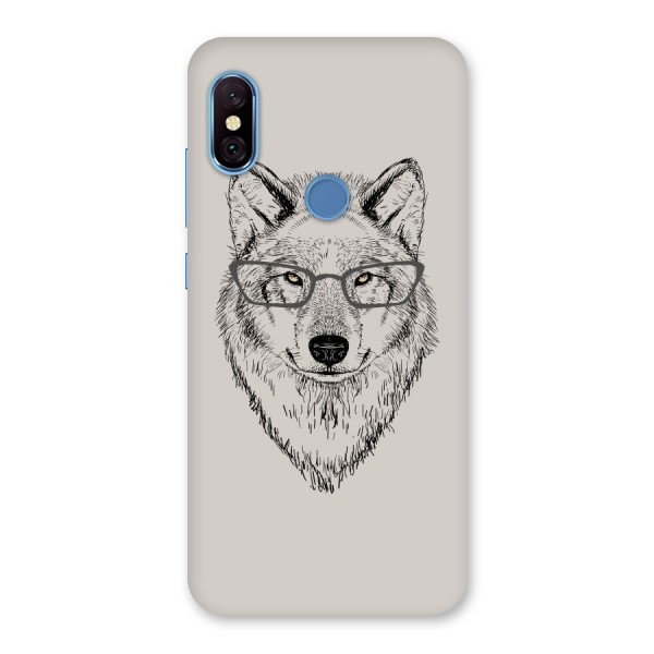 Nerdy Wolf Back Case for Redmi Note 6 Pro