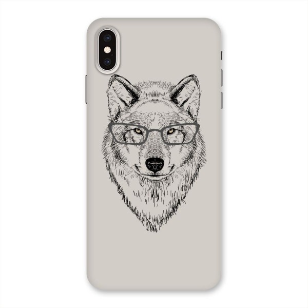 Nerdy Wolf Back Case for iPhone XS Max