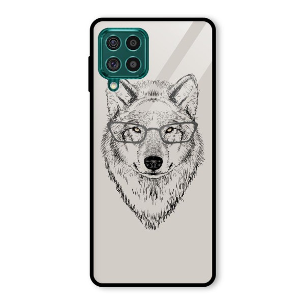 Nerdy Wolf Glass Back Case for Galaxy F62