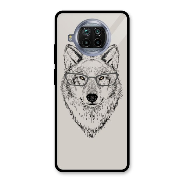 Nerdy Wolf Glass Back Case for Mi 10i