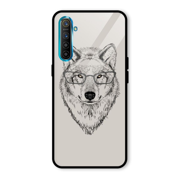 Nerdy Wolf Glass Back Case for Realme XT