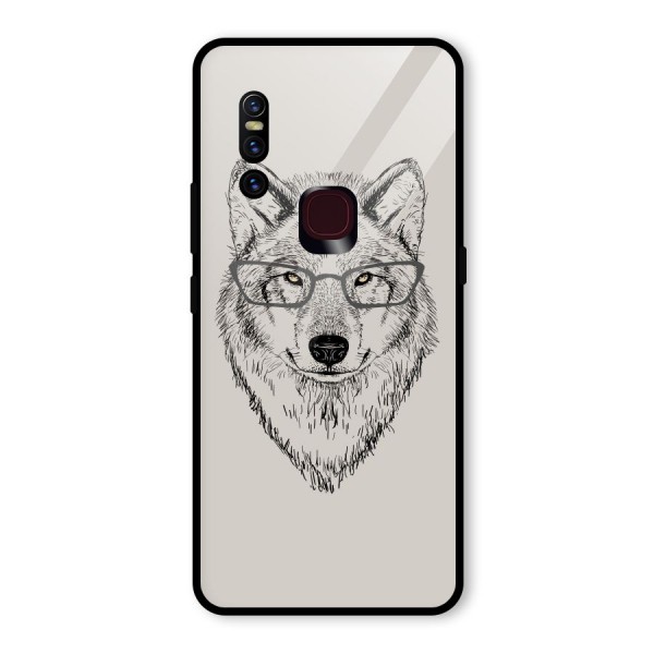 Nerdy Wolf Glass Back Case for Vivo V15