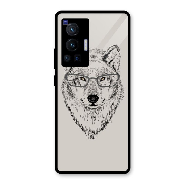 Nerdy Wolf Glass Back Case for Vivo X70 Pro