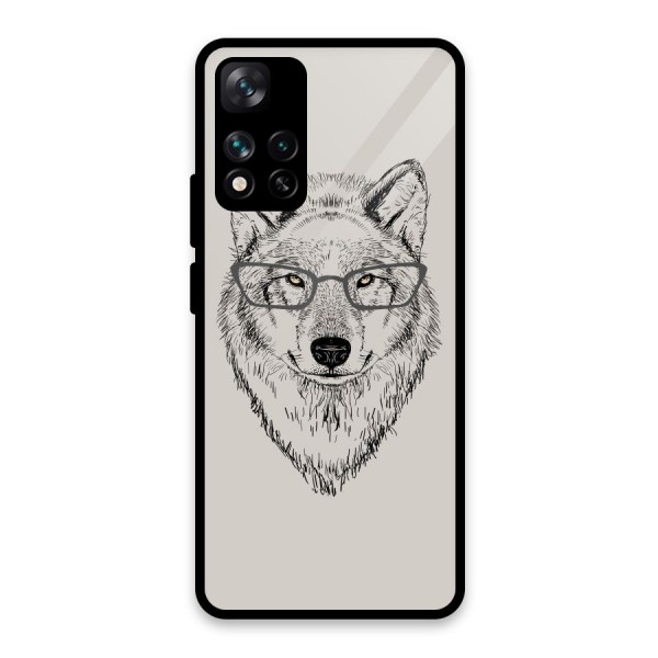 Nerdy Wolf Glass Back Case for Xiaomi 11i 5G