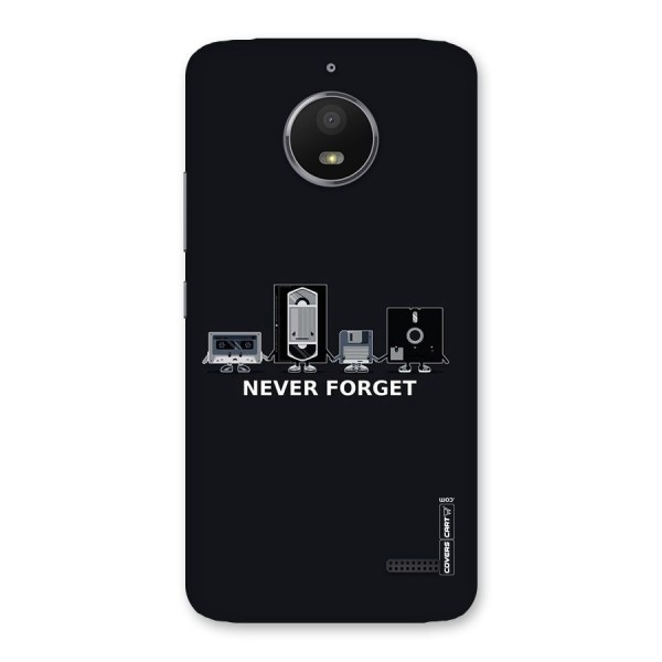 Never Forget Back Case for Moto E4