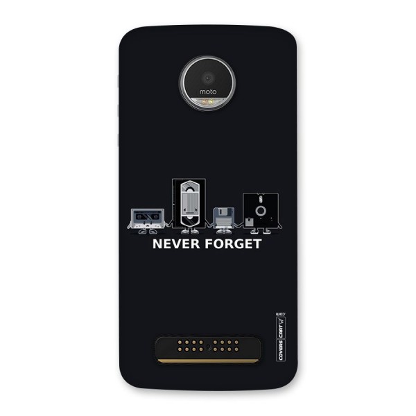 Never Forget Back Case for Moto Z Play