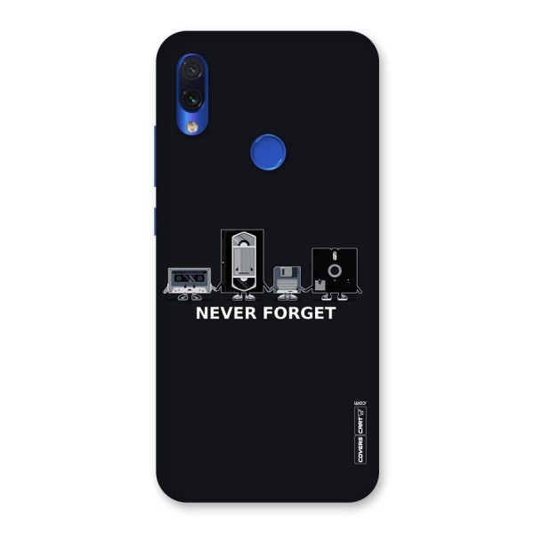 Never Forget Back Case for Redmi Note 7