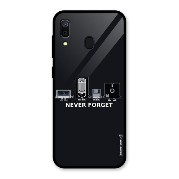 Never Forget Glass Back Case for Galaxy A30