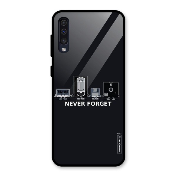 Never Forget Glass Back Case for Galaxy A50s