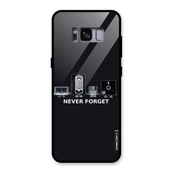 Never Forget Glass Back Case for Galaxy S8