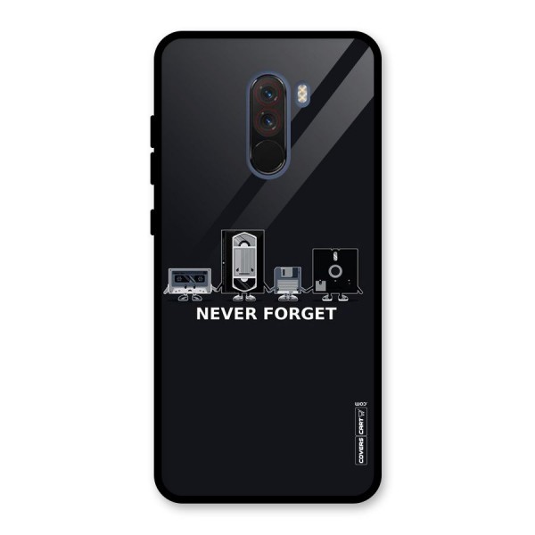 Never Forget Glass Back Case for Poco F1