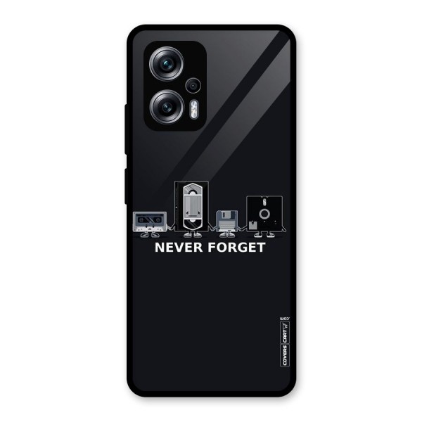 Never Forget Glass Back Case for Redmi K50i