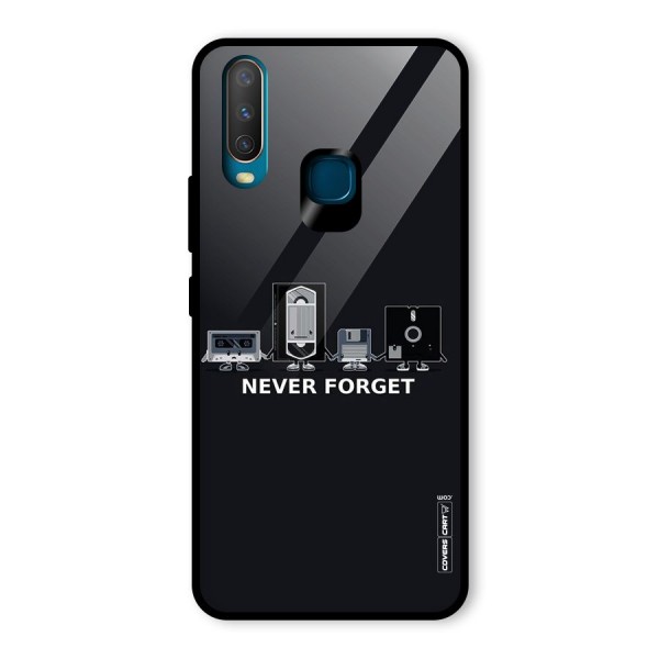 Never Forget Glass Back Case for Vivo Y12