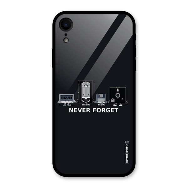 Never Forget Glass Back Case for XR