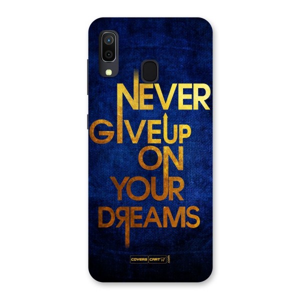 Never Give Up Back Case for Galaxy A20