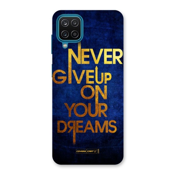 Never Give Up Back Case for Galaxy F12