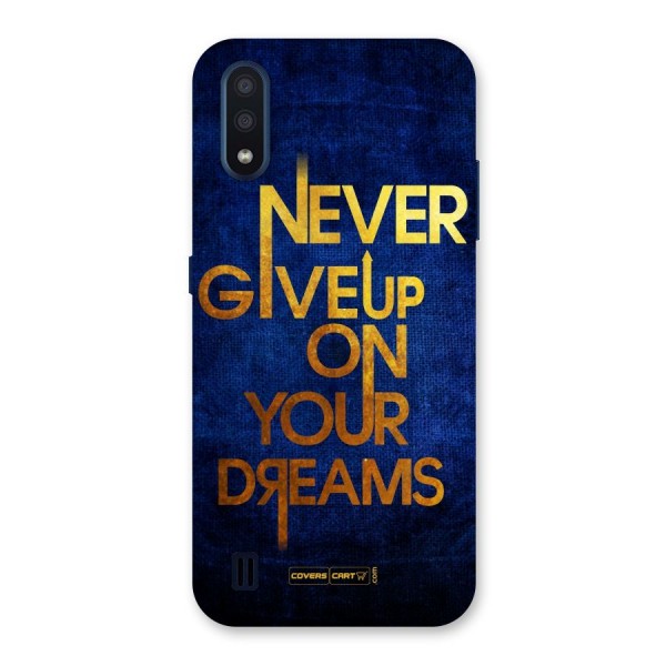 Never Give Up Back Case for Galaxy M01