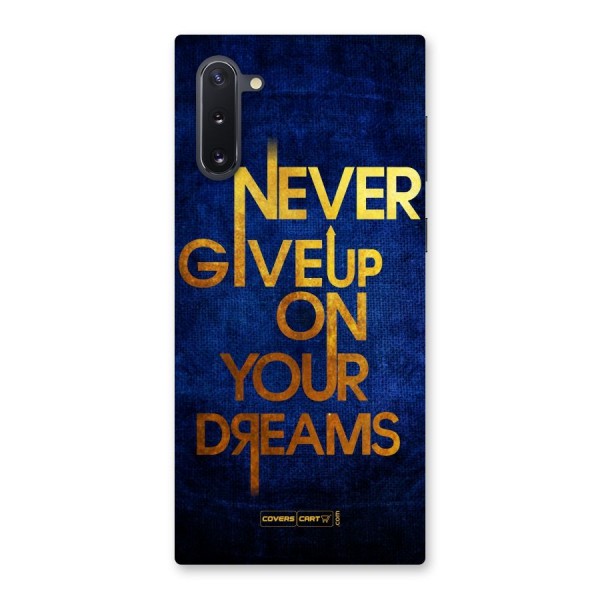 Never Give Up Back Case for Galaxy Note 10