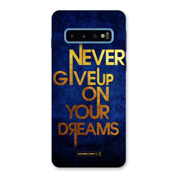 Never Give Up Back Case for Galaxy S10