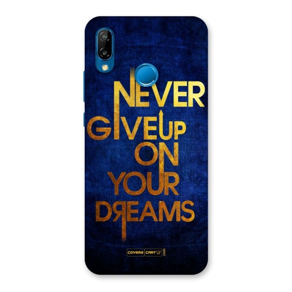 Never Give Up Back Case for Huawei P20 Lite