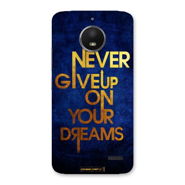 Never Give Up Back Case for Moto E4