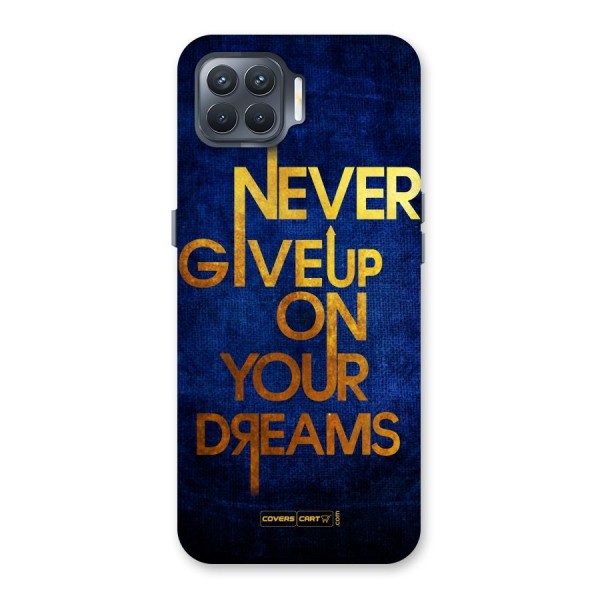 Never Give Up Back Case for Oppo F17 Pro