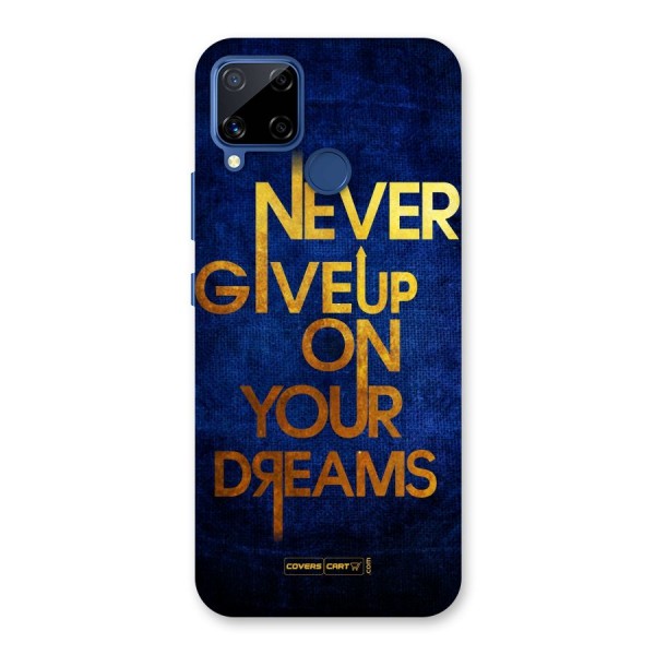 Never Give Up Back Case for Realme C12