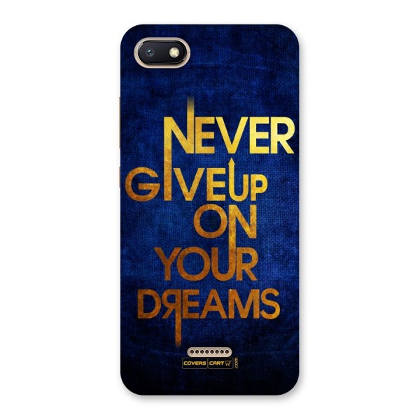 Never Give Up Back Case for Redmi 6A