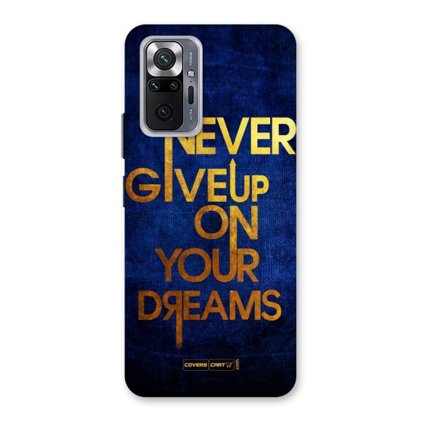 Never Give Up Back Case for Redmi Note 10 Pro