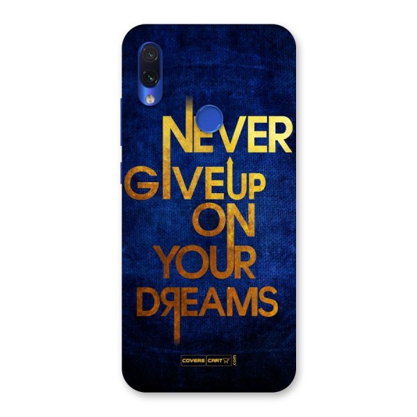 Never Give Up Back Case for Redmi Note 7