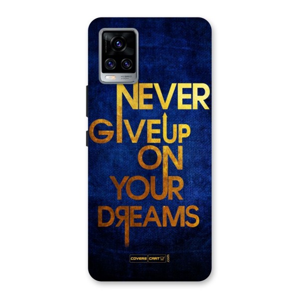 Never Give Up Back Case for Vivo V20 Pro