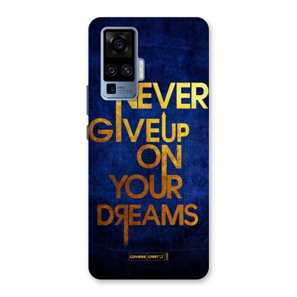 Never Give Up Back Case for Vivo X50 Pro