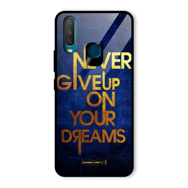 Never Give Up Glass Back Case for Vivo Y12