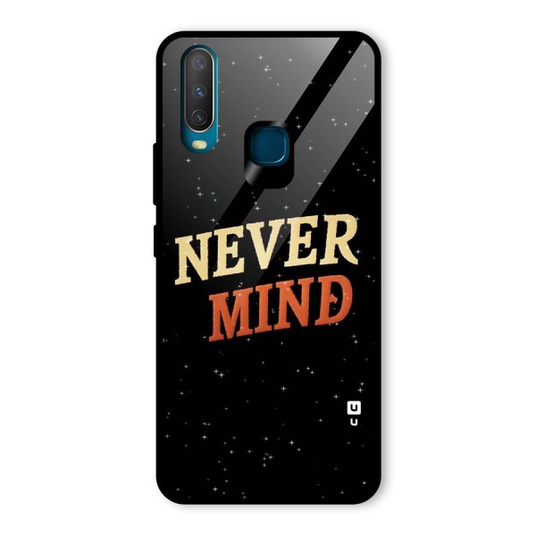 Never Mind Design Glass Back Case for Vivo Y12