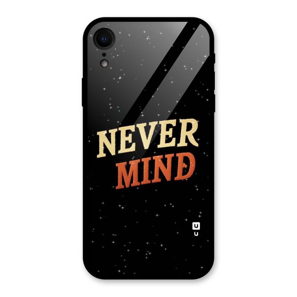 Never Mind Design Glass Back Case for XR