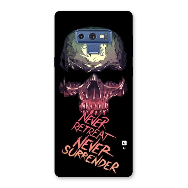 Never Retreat Back Case for Galaxy Note 9