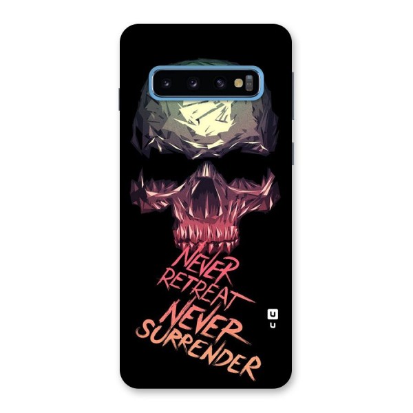 Never Retreat Back Case for Galaxy S10