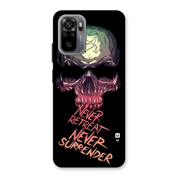 Never Retreat Back Case for Redmi Note 10