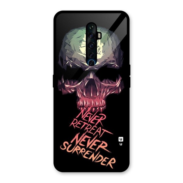 Never Retreat Glass Back Case for Oppo Reno2 Z