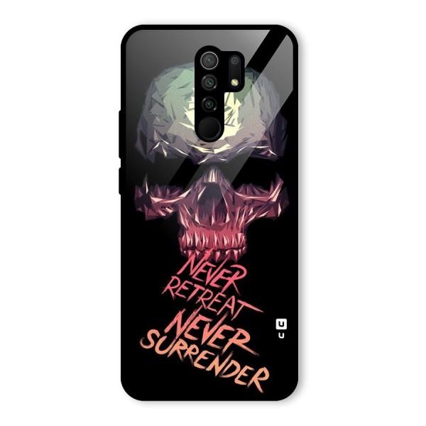 Never Retreat Glass Back Case for Redmi 9 Prime