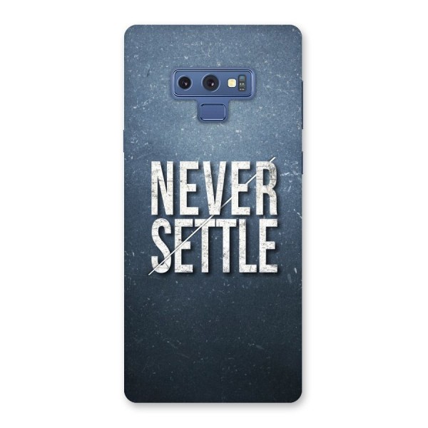 Never Settle Back Case for Galaxy Note 9