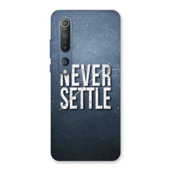 Never Settle Back Case for Mi 10