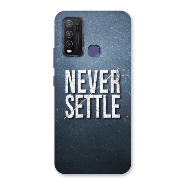 Never Settle Back Case for Vivo Y30