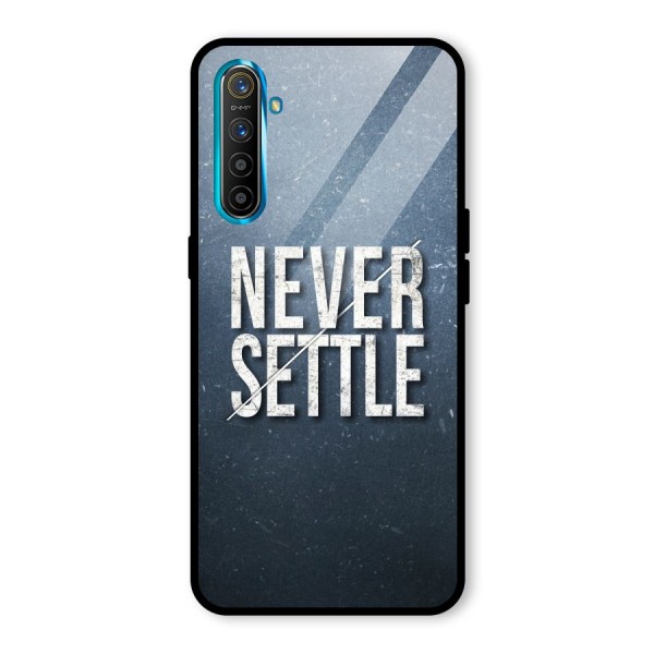 Never Settle Glass Back Case for Realme XT